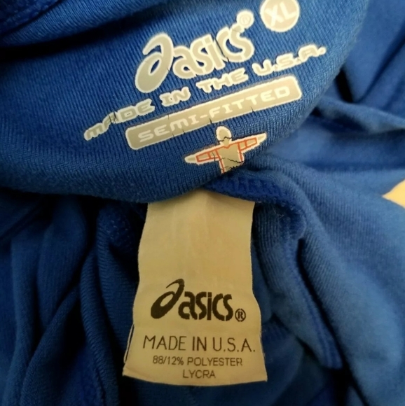 Asics XL Blue Semi-Fitted Light-Weight Pullover - Picture 7 of 7